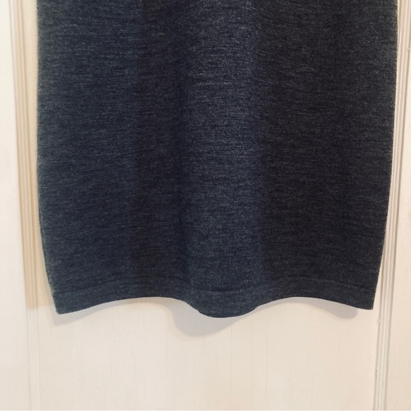 Boden Grey Wool Sweater Dress Beaded Ruffled Neckline with  Gems Size US 10R - Picture 6 of 10